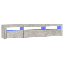 vidaXL betonszürke TV-szekrény LED lámpákkal 195x35x40 cm (3152741) bútor