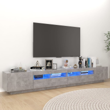 vidaXL betonszürke TV-szekrény LED-lámpákkal 260 x 35 x 40 cm bútor