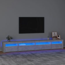 vidaXL betonszürke TV-szekrény LED lámpákkal 270x35x40 cm bútor