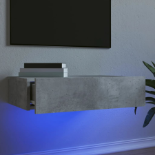 vidaXL betonszürke TV-szekrény LED-lámpákkal 60x35x15,5 cm bútor