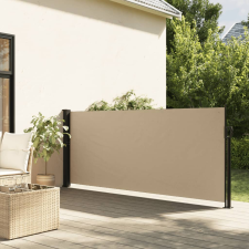 vidaXL bézs behúzható oldalsó napellenző 120 x 500 cm kerti bútor