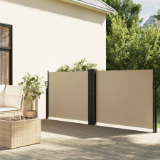 vidaXL bézs behúzható oldalsó napellenző 120 x 600 cm kerti bútor