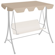 vidaXL bézs csere ponyva kerti hintaágyhoz 188/168 x 110/145 cm kerti bútor