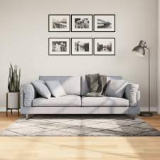 vidaXL Bézs és antracit hosszú szálú bozontos modern szőnyeg 120x170cm lakástextília
