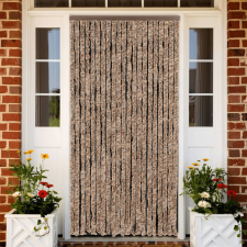 vidaXL Bézs és sötétbarna zsenília rovarfüggöny 100x220 cm szúnyogháló