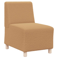 vidaXL bézs göndör gyapjúszerű szövetből kanapé szék 55 cm (4108507) bútor