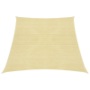 vidaXL Bézs HDPE napvitorla 160 g/m² 3/4 x 3 m