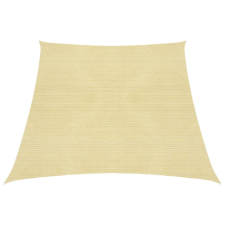 vidaXL Bézs HDPE napvitorla 160 g/m² 3/4 x 3 m kerti bútor