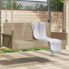 vidaXL bézs polyrattan hintapad 119 x 56 x 48 cm hintaágy