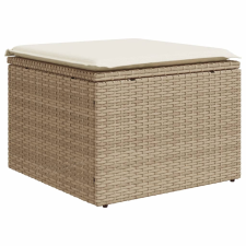 vidaXL bézs polyrattan kerti szék párnával 55 x 55 x 37 cm (366055) kerti bútor