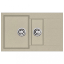 vidaXL Bézsszínű, kétmedencés gránit mosogatótálca mosogatótálca