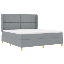 vidaXL Bonellrugós Ágy Matrac Könnyű Szürke 180x200 cm Szövet (3340830) ágy és ágykellék