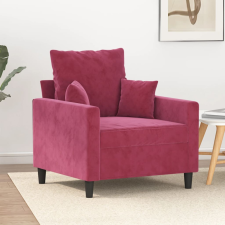 vidaXL Bordó bársony kanapéfotel 60 cm bútor