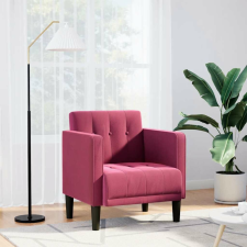 vidaXL bordó bársony kanapészék karfával 53 cm bútor