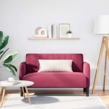 vidaXL bordó bársony loveseat kanapé 109 cm bútor