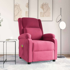 vidaXL bordó bársony masszázsfotel masszázsfotel