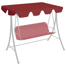 vidaXL bordó csere ponyva kerti hintaágyhoz 150/130 x 70/105 cm kerti bútor