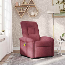 vidaXL bordó dönthető szövet masszázsfotel masszázsfotel