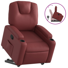 vidaXL bordó műbőr álló dönthetőfotel (3204434) bútor