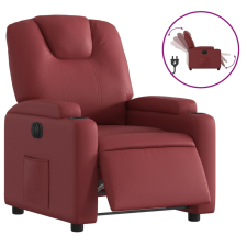 vidaXL bordó műbőr elektromos dönthető fotel (3204420) bútor