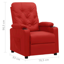 vidaXL bordó műbőr felállást segítő fotel bútor