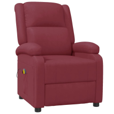 vidaXL bordó műbőr masszázsfotel (348465) masszázsfotel