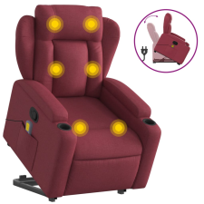 vidaXL bordó szövet dönthető masszázs- és állófotel (3204497) masszázsfotel