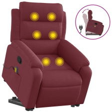 vidaXL bordó szövet dönthető masszázs- és állófotel (3204995) bútor