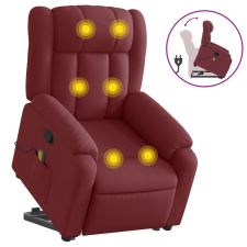 vidaXL bordó szövet dönthető masszázs- és állófotel (3205331) masszázsfotel
