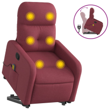 vidaXL bordó szövet dönthető masszázs- és állófotel (3206807) masszázsfotel