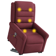 vidaXL bordó szövet dönthető masszázs- és állófotel (3303327) masszázsfotel