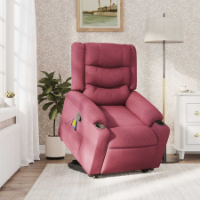 vidaXL bordó szövet dönthető masszázs- és állófotel (3310268) masszázsfotel