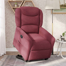 vidaXL bordó szövet felállást segítő dönthető fotel (3303197) bútor
