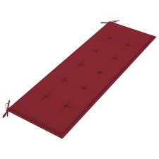 vidaXL bordó szövet kerti padpárna 150 x 50 x 4 cm kerti bútor