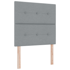 vidaXL Box Spring Ágy Matrac & LED Világosszürke 120x190 cm Szövet (3343082) ágy és ágykellék