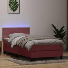 vidaXL Box Spring ágy matraccal rózsaszín 100x220 cm bársony ágy és ágykellék