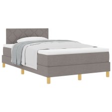 vidaXL Box Spring Ágy matraccal Taupe 120x190 cm Szövet (3338983) ágy és ágykellék