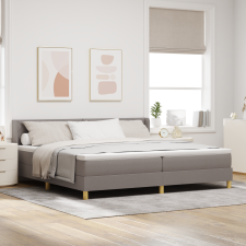 vidaXL Box Spring Ágy Matraccal Taupe 200x200 cm Szövet ágy és ágykellék