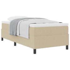 vidaXL Box Spring Ágy Mattal Világos Zöld Szürke 80x200 cm Bársonyos anyag (3337436) ágy és ágykellék