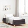 vidaXL Boxrugós ágy Barna 100 x 200 cm Szövet, Mérnöki Fa