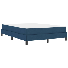 vidaXL Boxrugós ágy Egyéb Kék 140 x 200 cm szövet (3398499) ágy és ágykellék