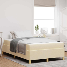 vidaXL Boxrugós ágy Egyéb Krém és fehér 120 x 200 cm szövet ágy és ágykellék