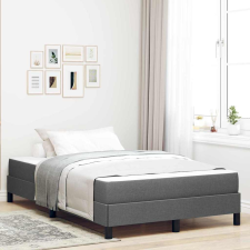 vidaXL Boxrugós ágy Egyéb Sötétszürke 120 x 190 cm szövet ágy és ágykellék
