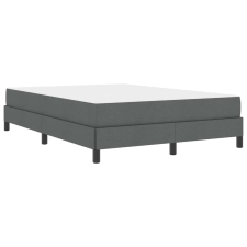 vidaXL Boxrugós ágy Egyéb Sötétszürke 140 x 190 cm szövet (3398487) ágy és ágykellék