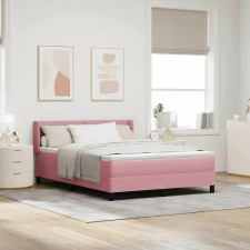 vidaXL Boxrugós ágy fejtámlával Rózsaszín 200 x 140 cm Bársony ágy és ágykellék