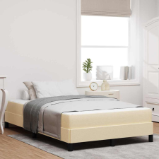 vidaXL Boxrugós ágy matracmal Krém 120 x 200 cm szövet ágy és ágykellék