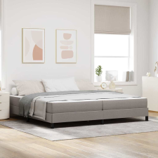 vidaXL Boxrugós ágy matracmal Tópszínű 200 x 200 cm szövet ágy és ágykellék