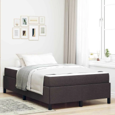vidaXL Boxrugós ágy Sötét Barna 120 x 190 cm szövet ágy és ágykellék