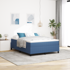 vidaXL Boxspring Ágy Kék 160x200 cm Corduroy Szövet ágy és ágykellék
