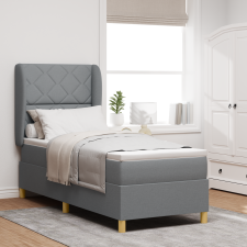 vidaXL Boxspring Ágy Matrac Hajnali Szürke 80x200 cm Szövet ágy és ágykellék